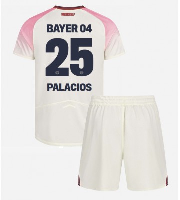 Bayer Leverkusen Exequiel Palacios #25 Dětské Venkovní Dres 2025-26 Krátký Rukáv (+ trenýrky)
